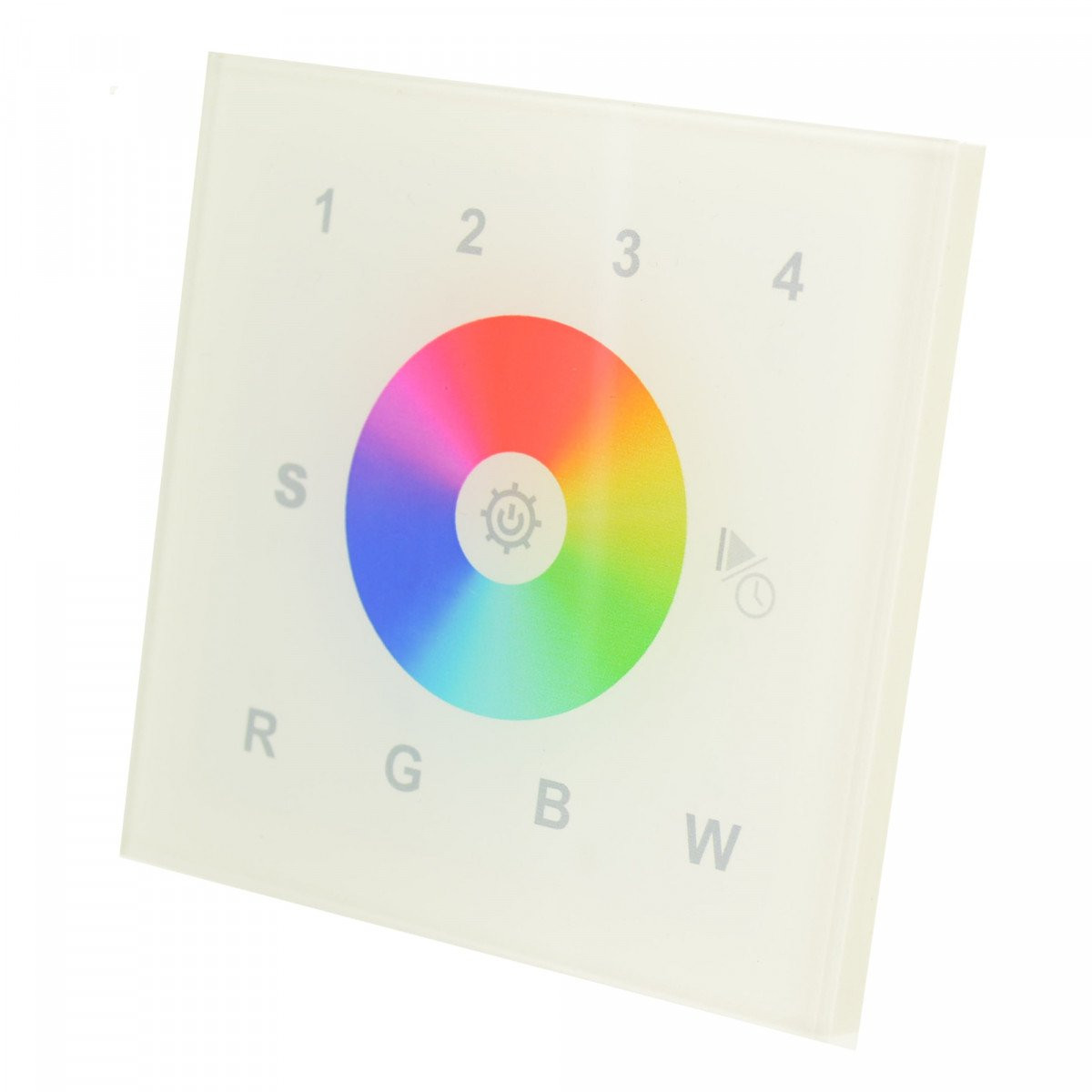 Klemko Kleurcontroller voor Led Wifi-RF RGBW muur inbouw zender kleur wit