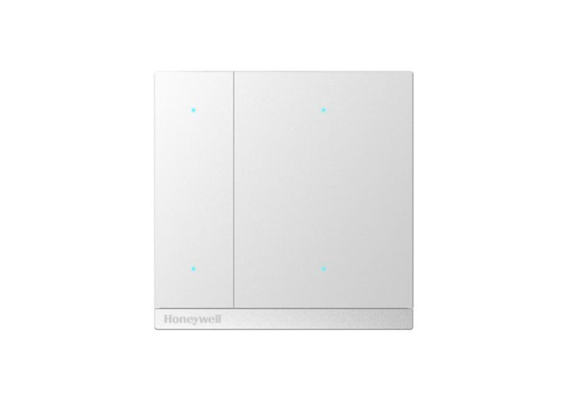 KNX Drukknop 4-voudig, satijn-afgewerkt platina