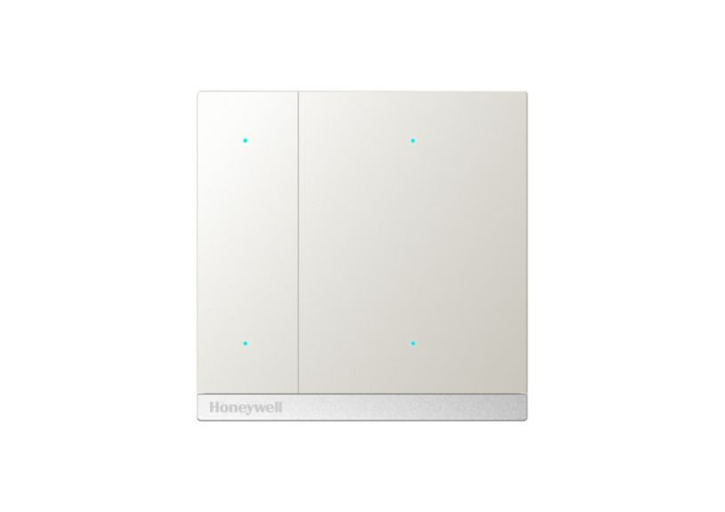 KNX Drukknop 4-weg, satijn-afgewerkte titanium