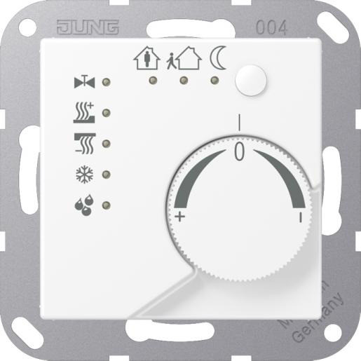Jung KNX kamerthermostaat A range sneeuwwit mat