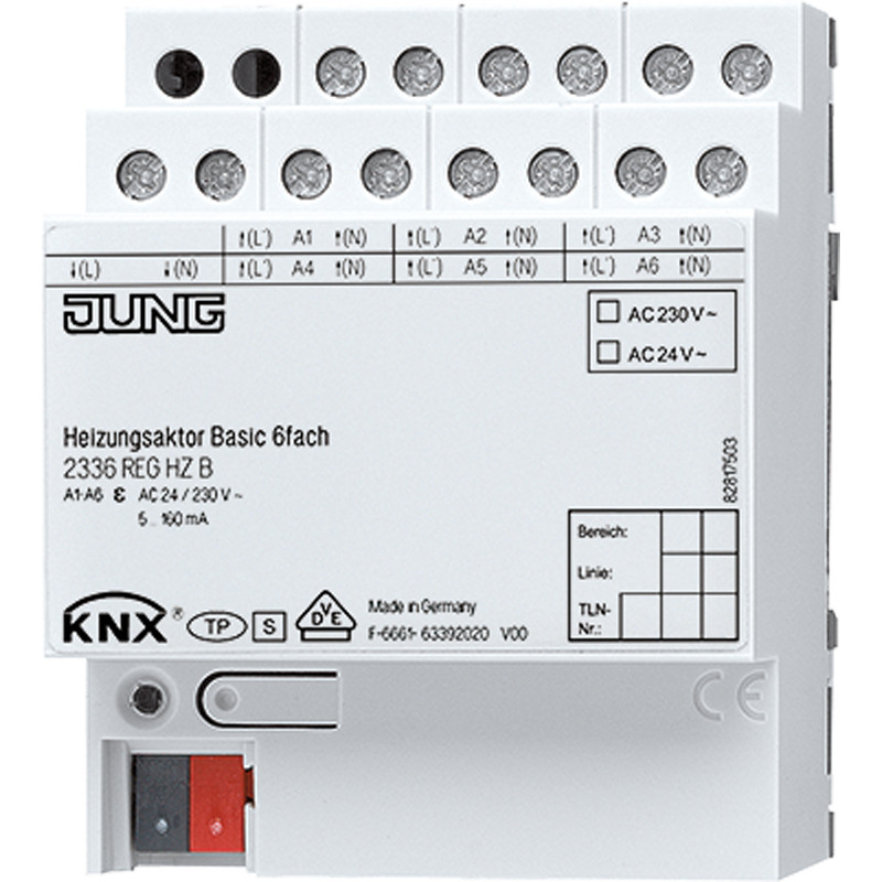 KNX Verwarmingsactor basic 230/24V