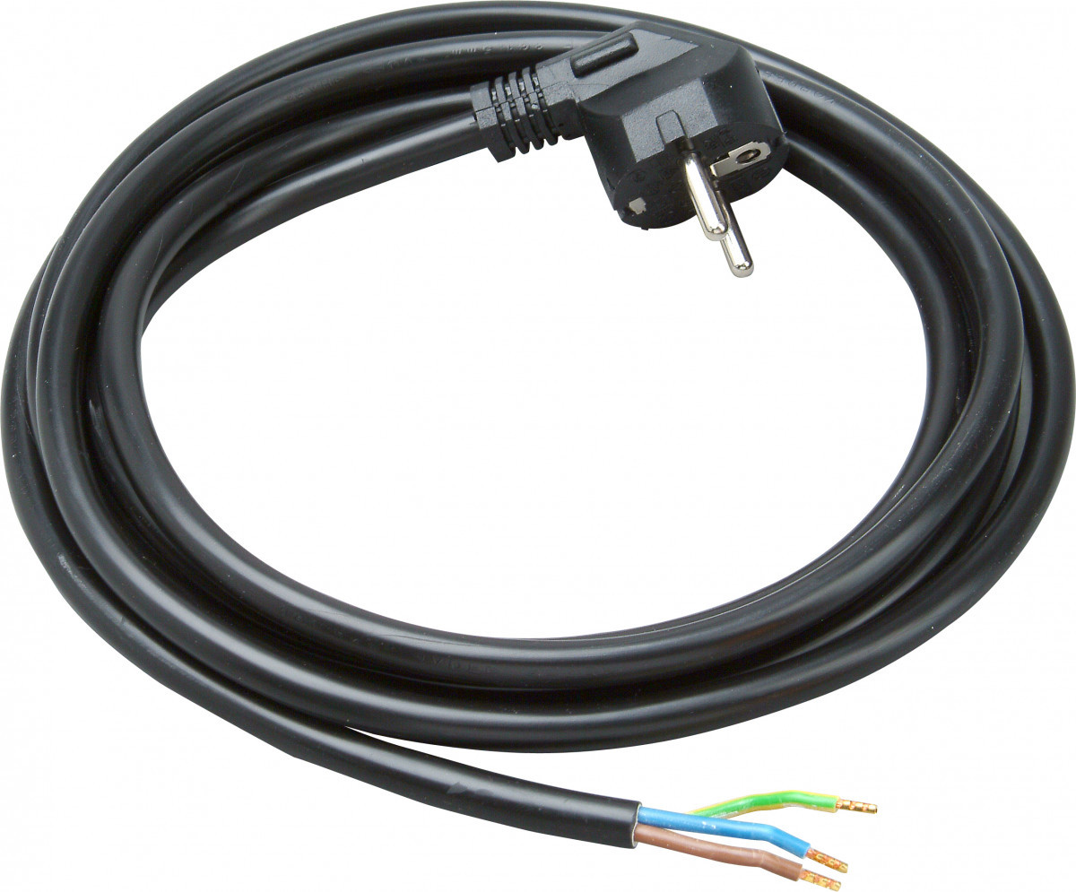 Kopp POWERversal Aansluitsnoer Met stekker ra, 3 meter zwart