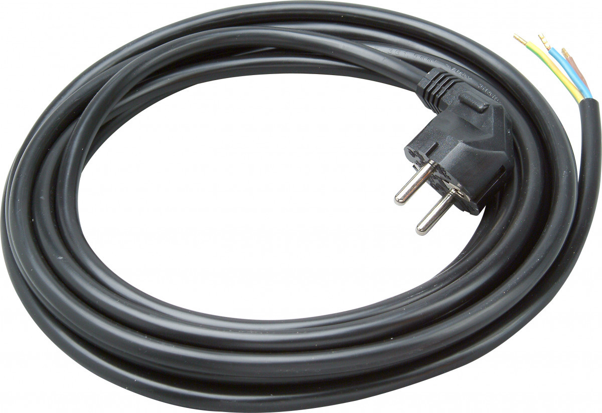 Kopp POWERversal Aansluitsnoer Met stekker ra, 5 meter zwart