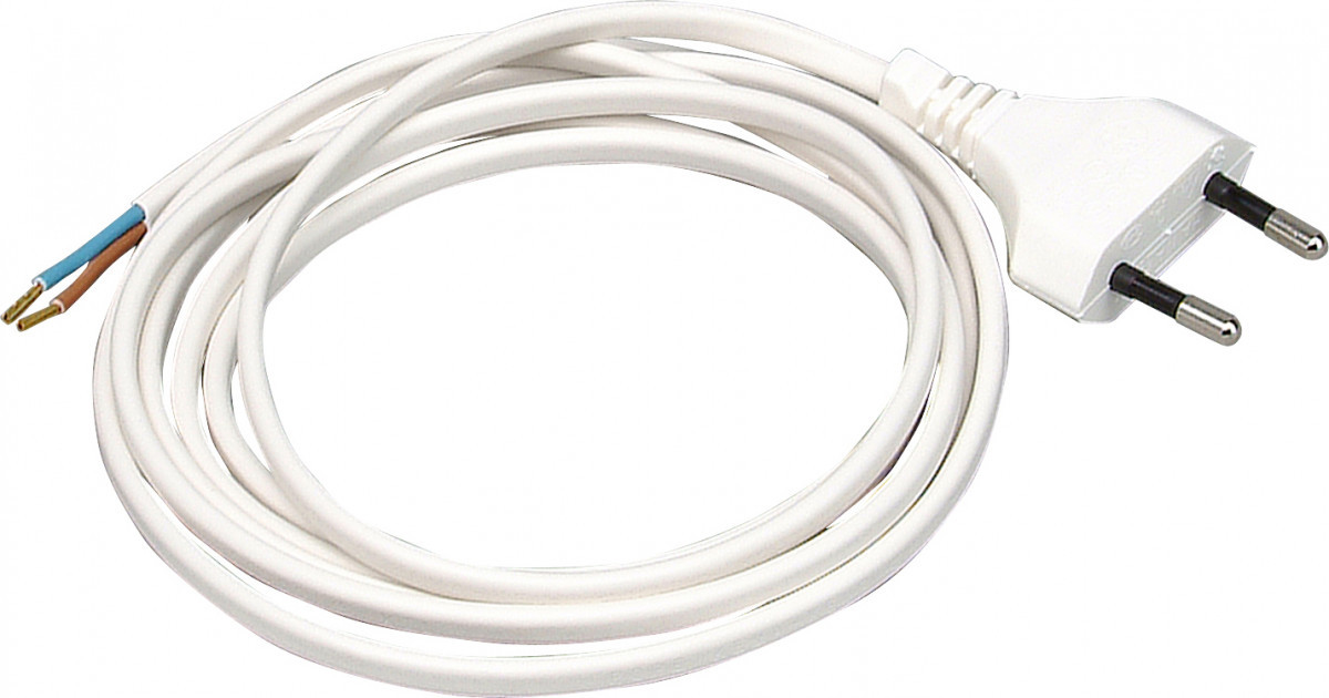 Kopp Aansluitsnoeren Aansluitsnoer Met stekker euro, 2 meter wit