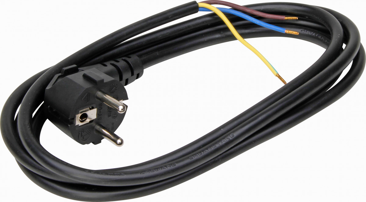 Kopp Aansluitsnoeren Aansluitsnoer Met stekker ra, 2 meter zwart