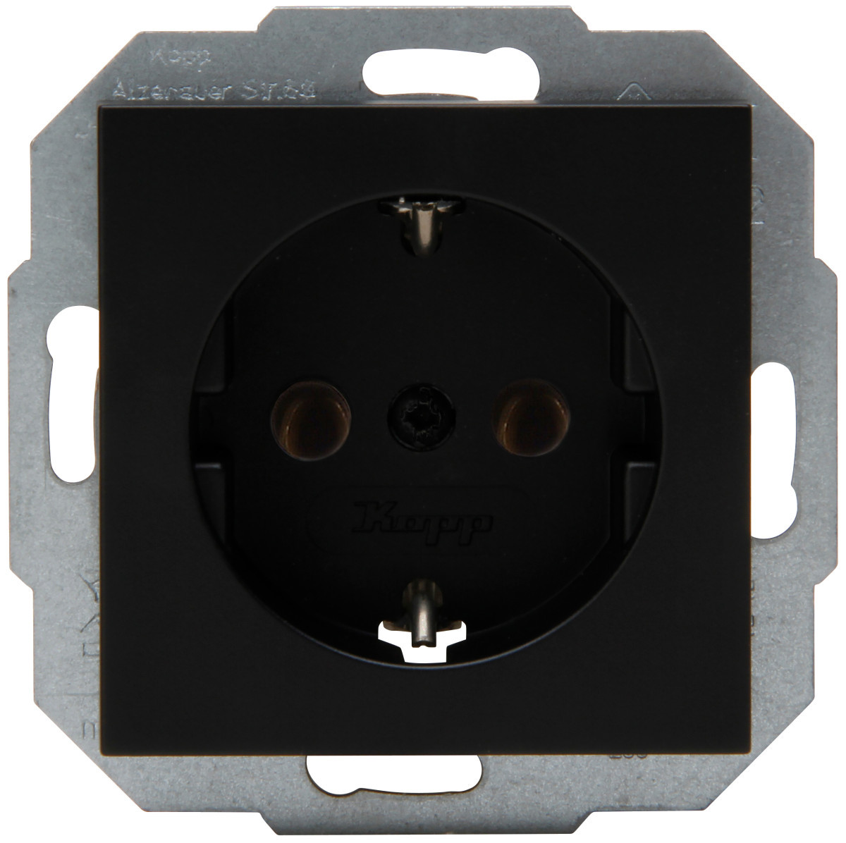 Kopp ATHENIS 55 Athenis 55 - wandcontactdoos 1V ra, mat-zwart