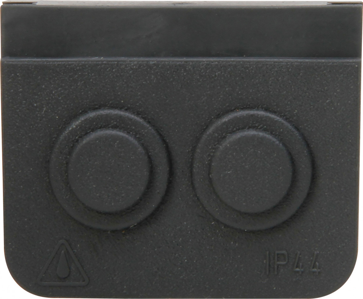 Blue Electric - kabeldoorvoer 2-delig, antraciet