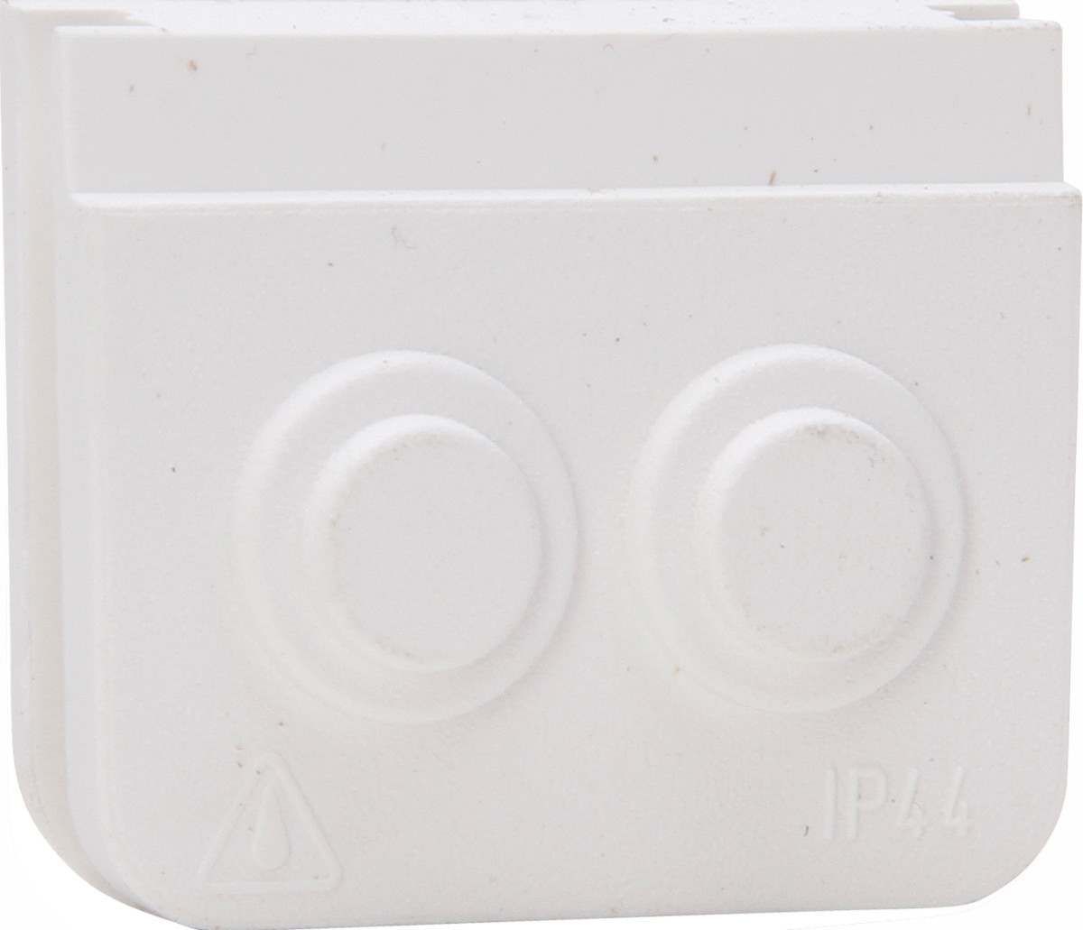 Blue Electric - kabeldoorvoer 2-delig, arctic wit