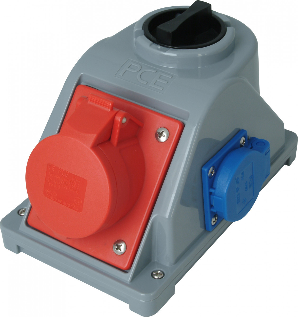 Kopp CEE materiaal Cee WCD combo 5P 16a 400V 6H, WCD 1V ra 16a 250V / omkeerschak