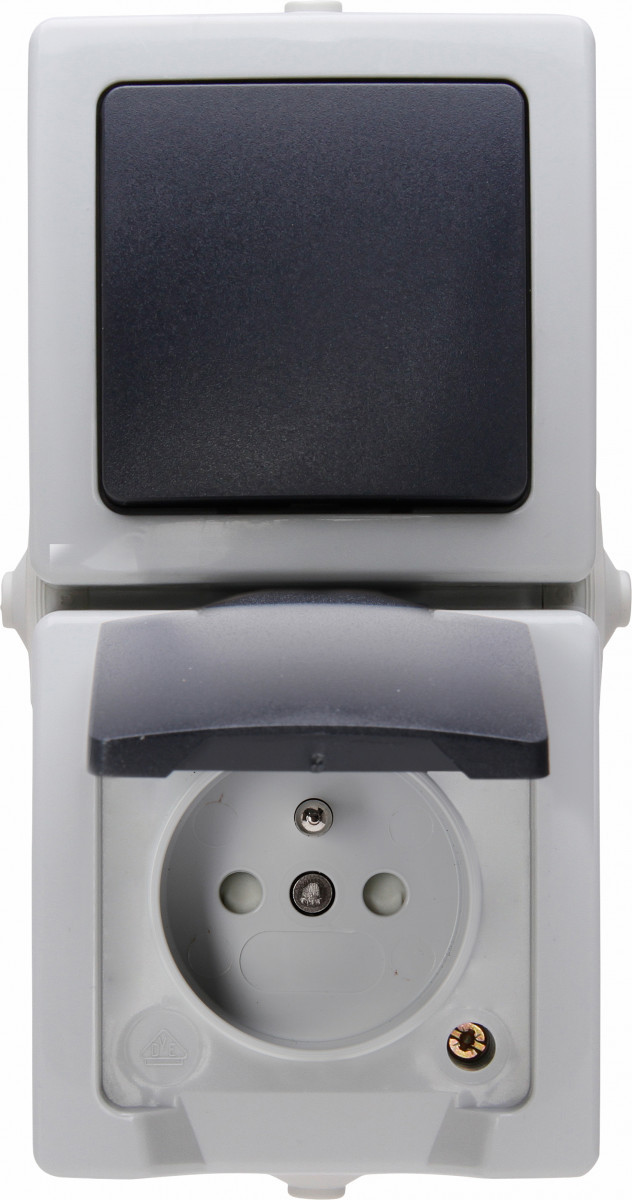 Nautic - combinatie 1V pa vert. grijs