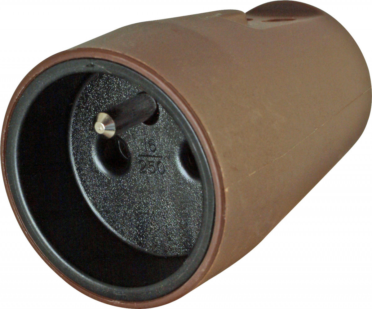 Kopp Stekkers & contrastekkers Contrastekker Pa, kunstsstof, bruin