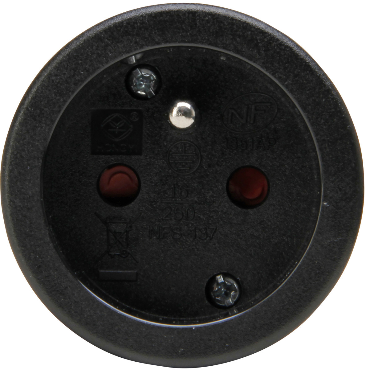 Kopp Stekkers & contrastekkers Contrastekker Pa SH, rubber, ip20, zwart