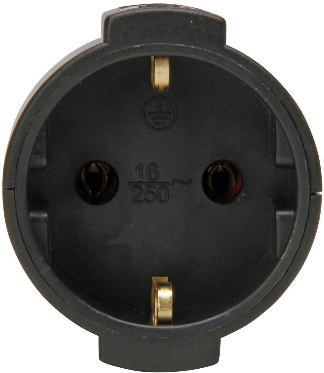 Kopp Stekkers & contrastekkers Contrastekker Ra, kunststof, zwart