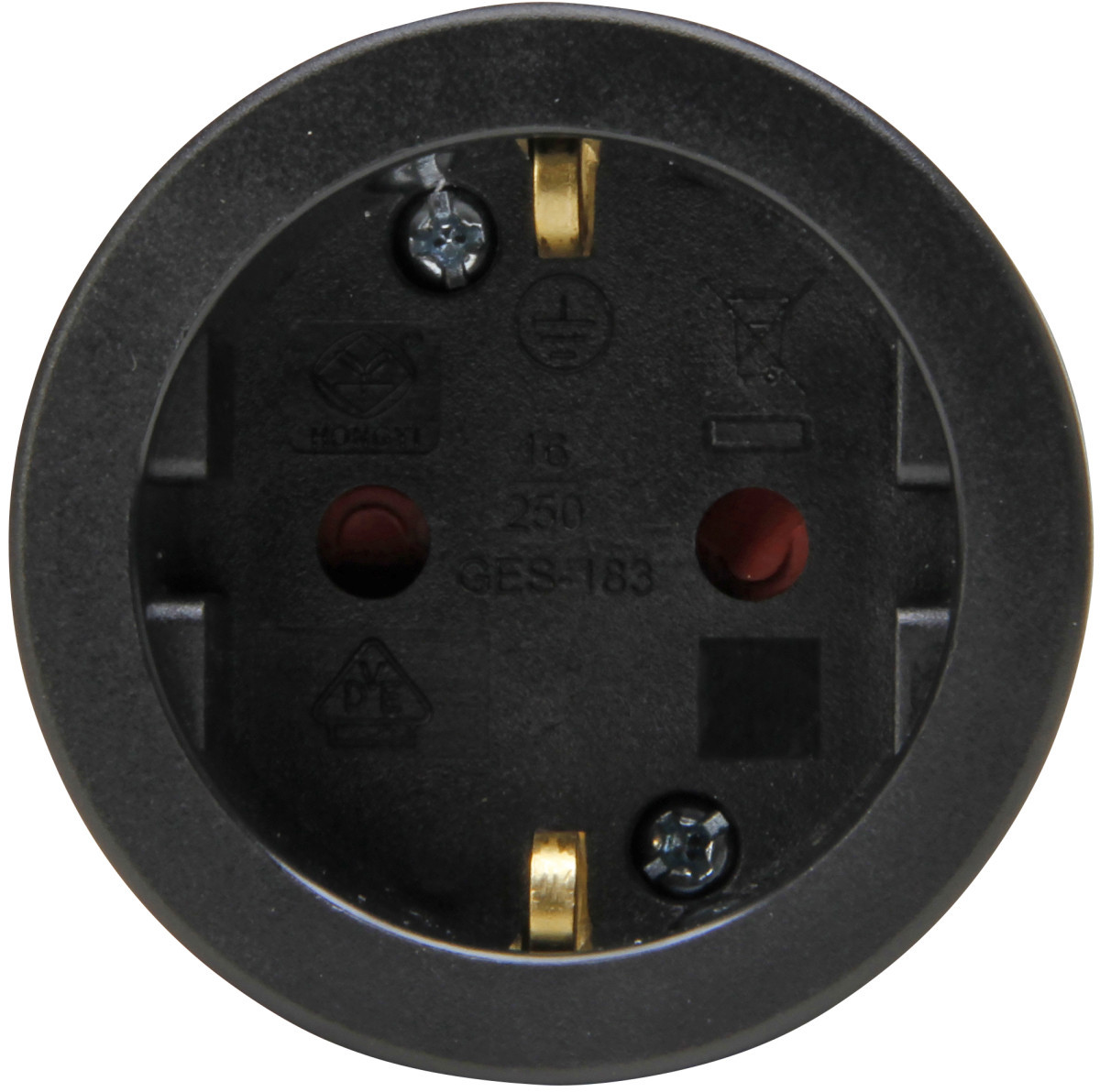 Kopp Stekkers & contrastekkers Contrastekker Ra, rubber, zwart