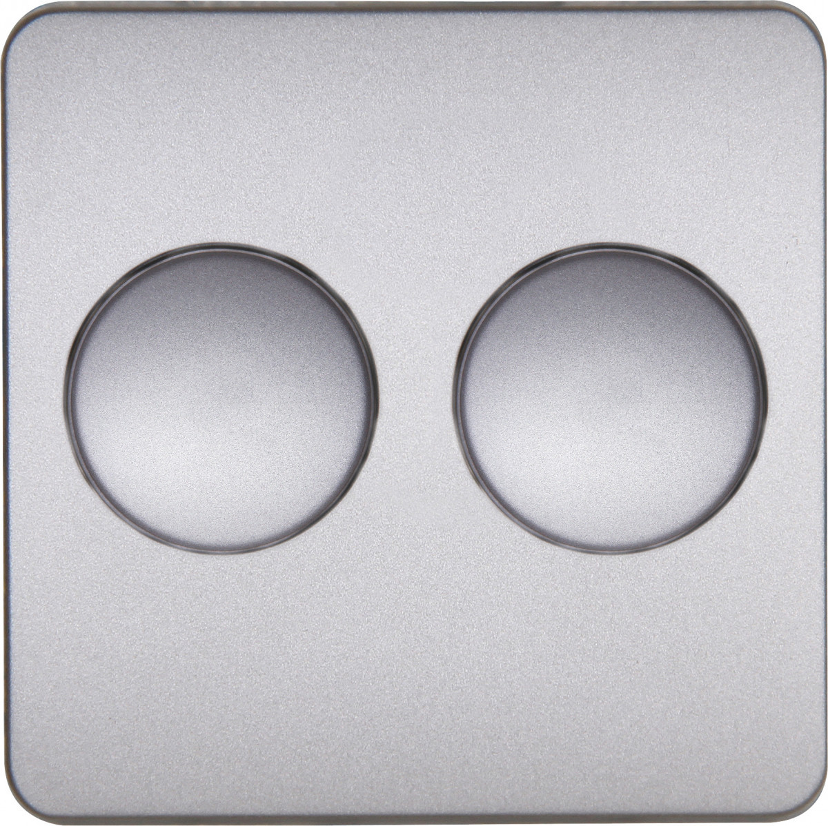 Kopp HK 02 HK02 - dimmerplaat duo, staal