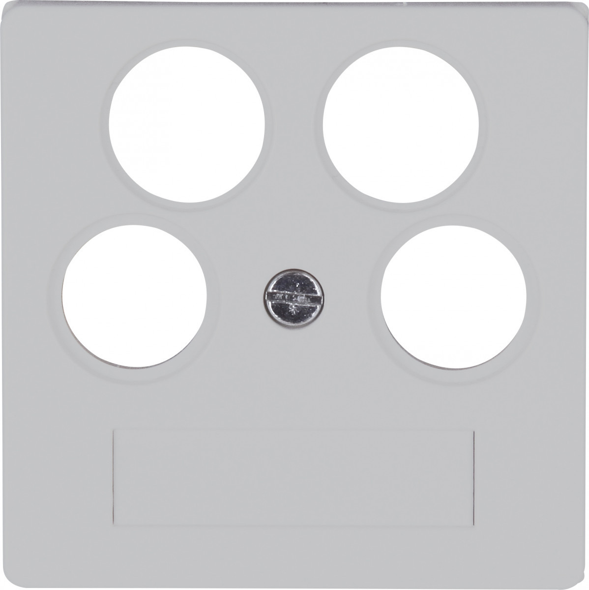 Kopp HK 07 HK07 - afdekplaat TV/FM/2X sat betongrijs