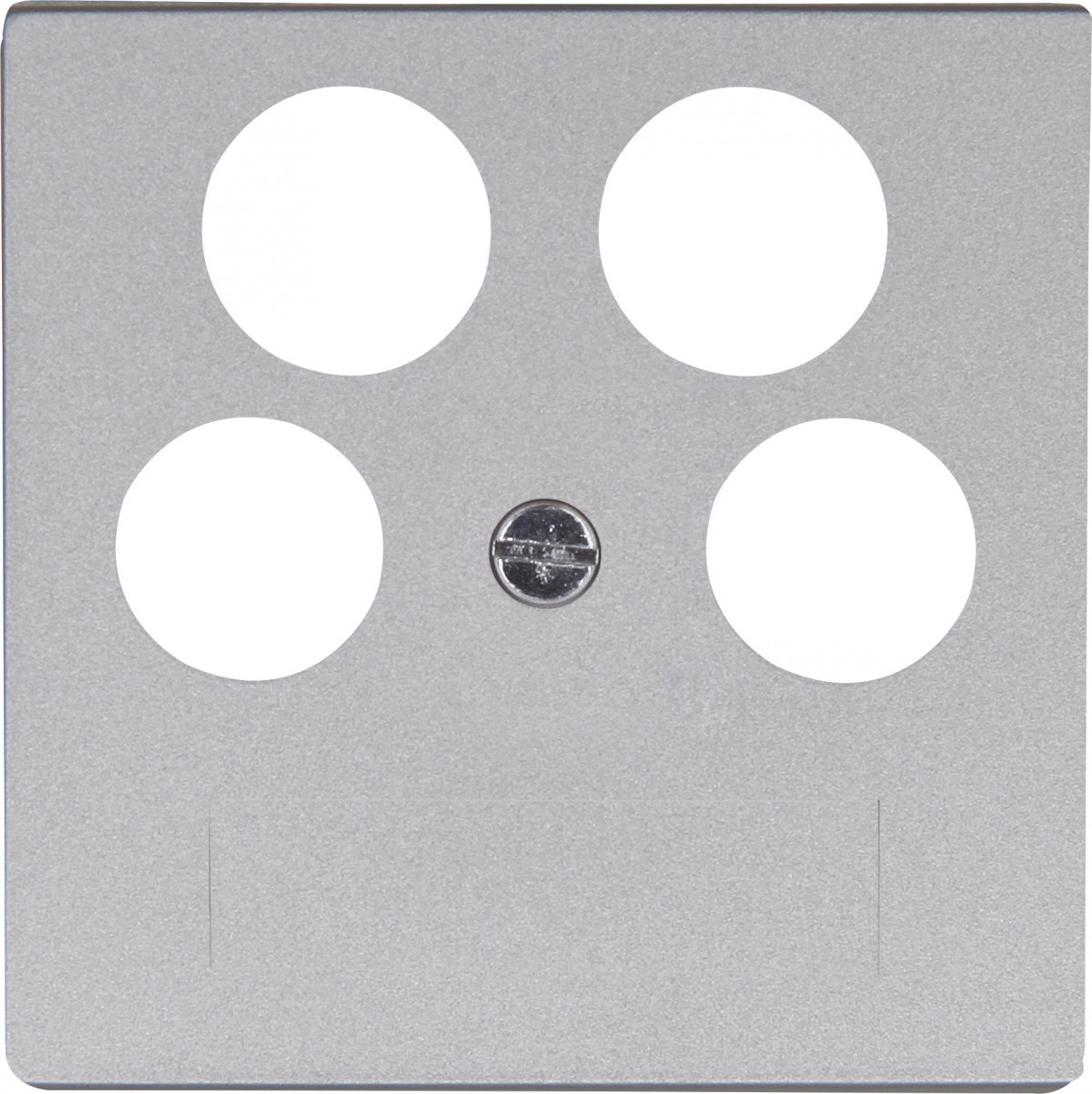 Kopp HK 07 HK07 - afdekplaat TV/FM/2X sat, staal