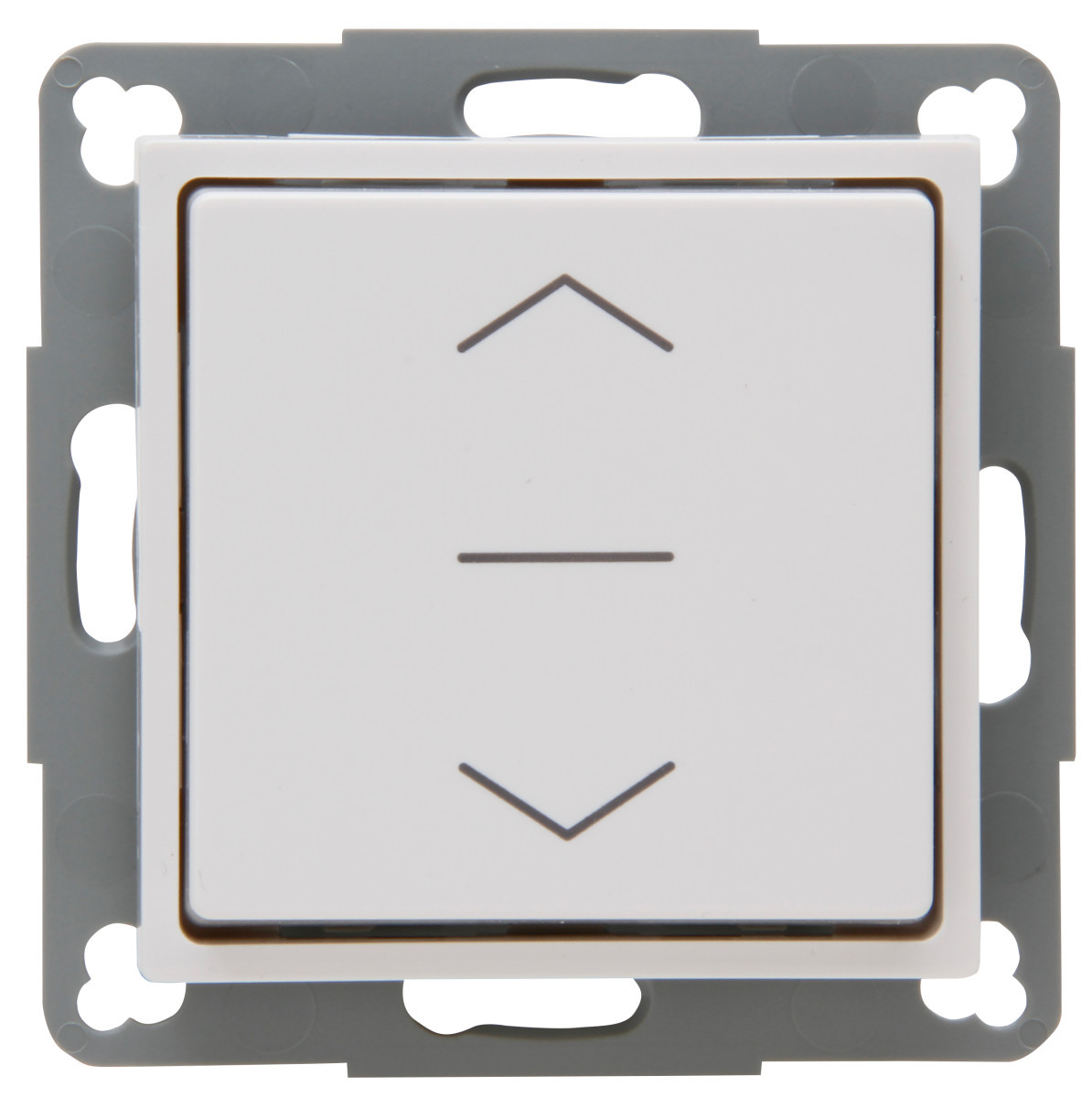 Kopp HK 07 HK07 - jalousieschakelaar met midden positie, compleer, helder wit