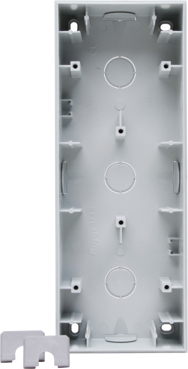 Kopp HK 07 HK07 - opbouwdoos 3-voudig mat-grijs