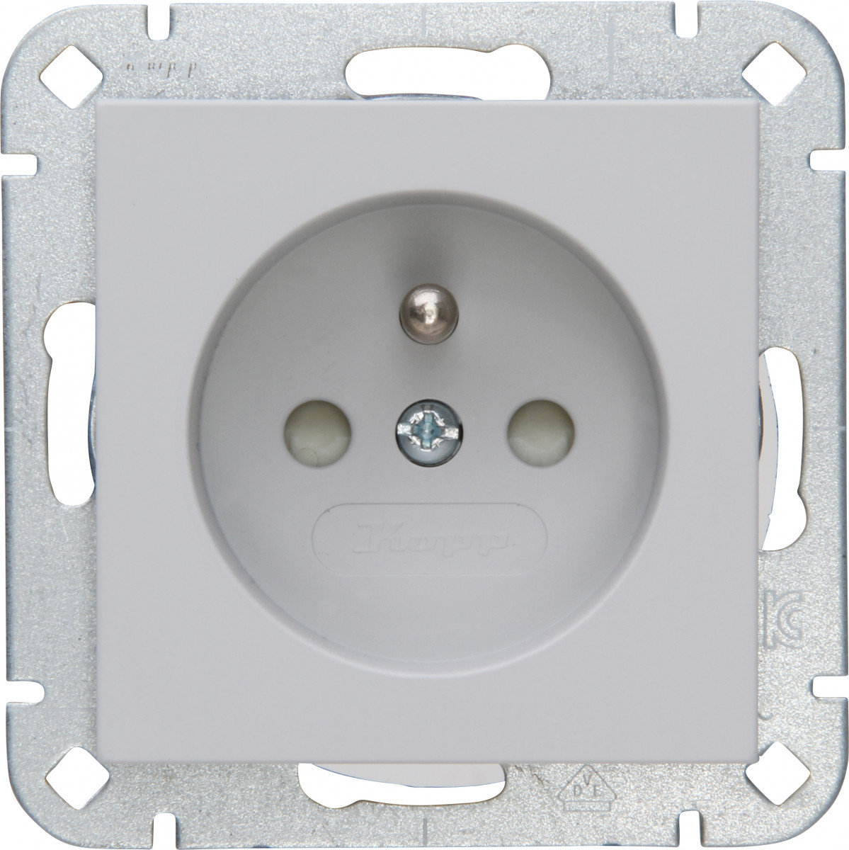 Kopp HK 07 HK07 - wandcontactdoos 1V pa SH mat-grijs