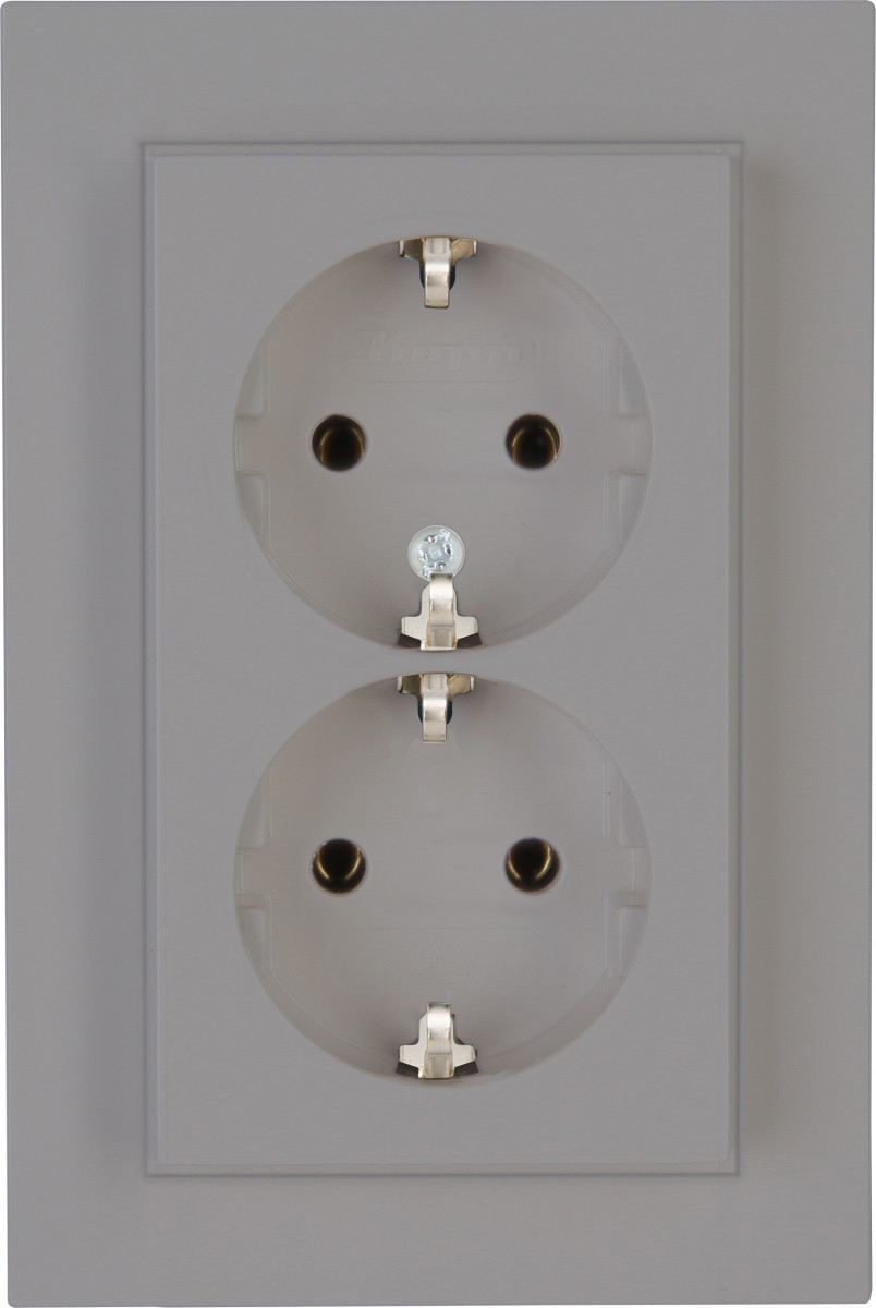 Kopp HK 07 HK07 - wandcontactdoos 2V ra, staal