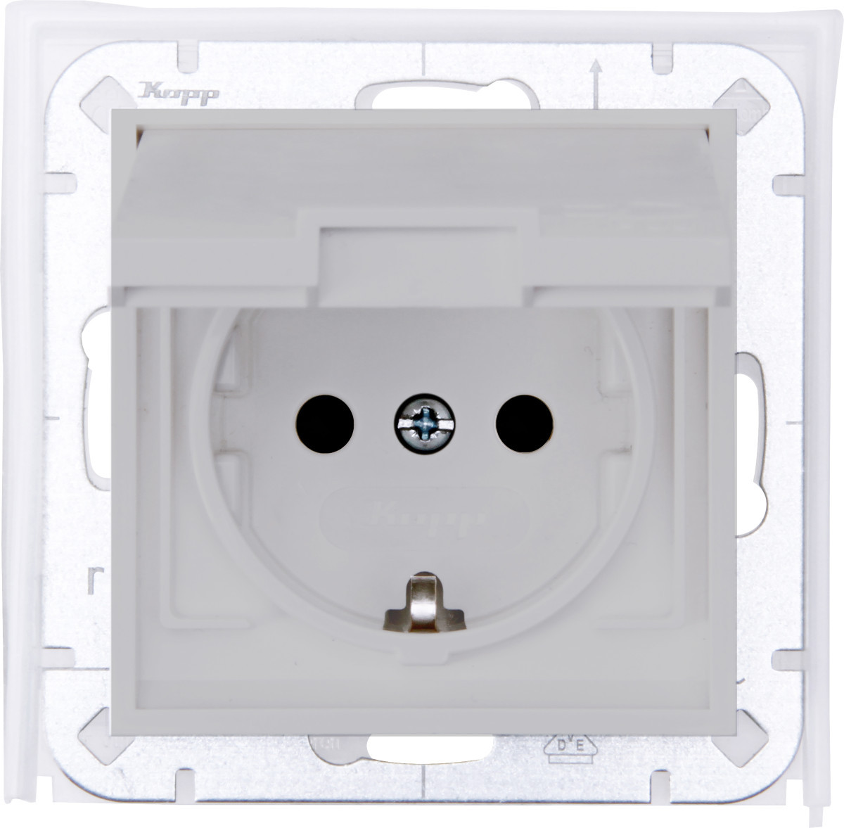 Kopp HK 07 IP44 HK07 Ip44 - wandcontactdoos ip44 1V ra SH, betongrijs