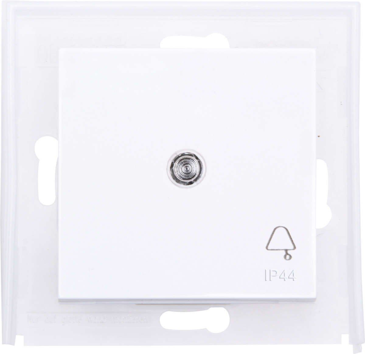 Kopp HK 07 IP44 HK07 Ip44 - wip enkel met lens transp., symbool "klok", ip44, mat-wit