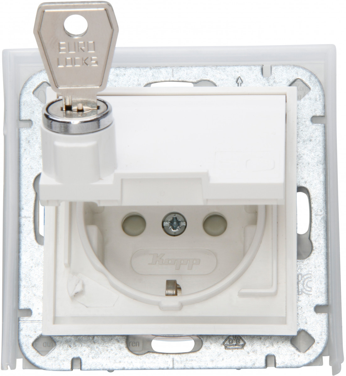 Kopp HK 07 IP44 HK07 Ip44 - wandcontactdoos ip44 1V ra SH slot, helder wit