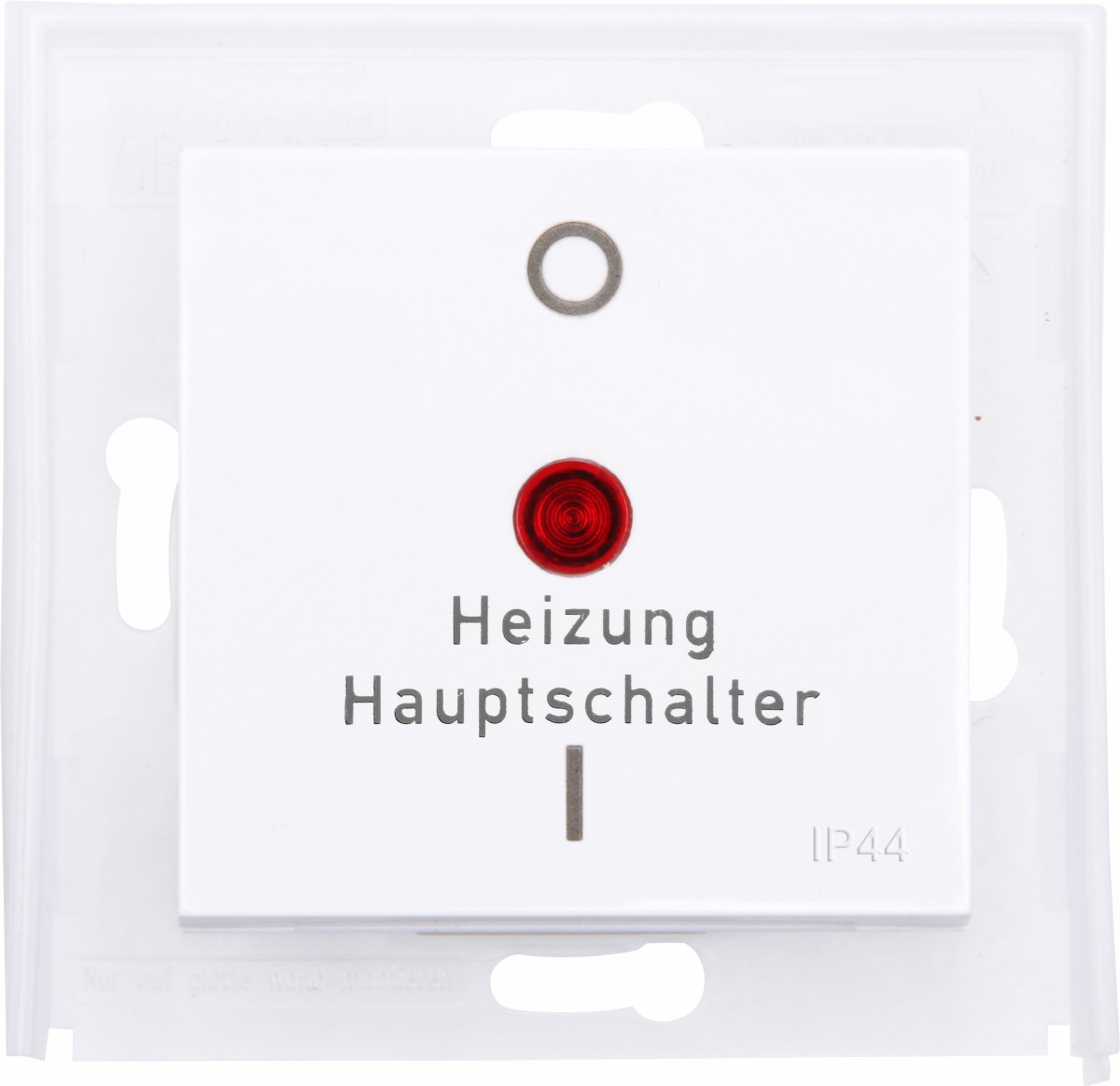 Kopp HK 07 IP44 HK07 - wip enkel met lens rood, heizungshauptschalter, ip44, arctic wi