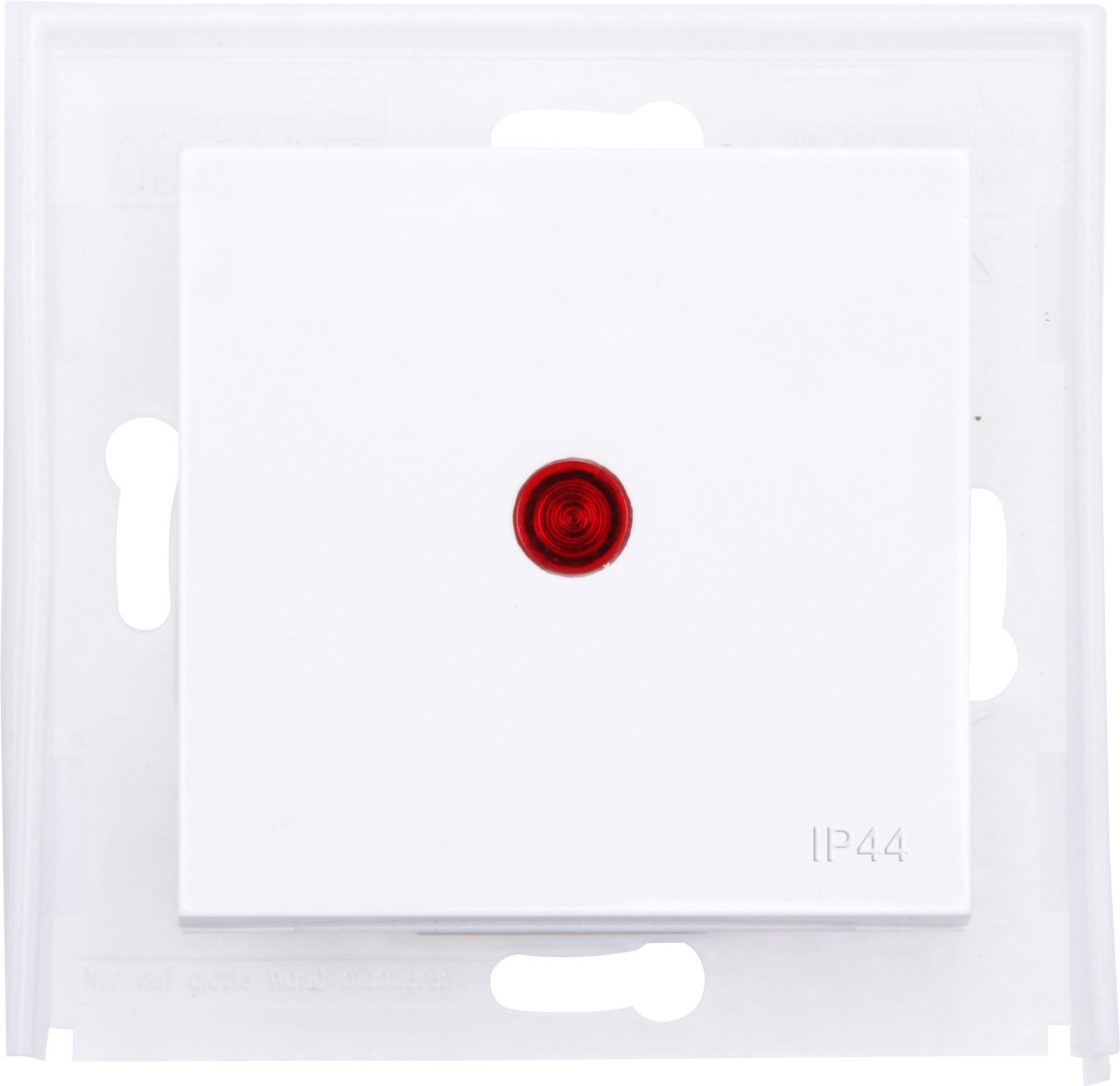 Kopp HK 07 IP44 HK07 - wip enkel met lens rood, ip44, arctic wit