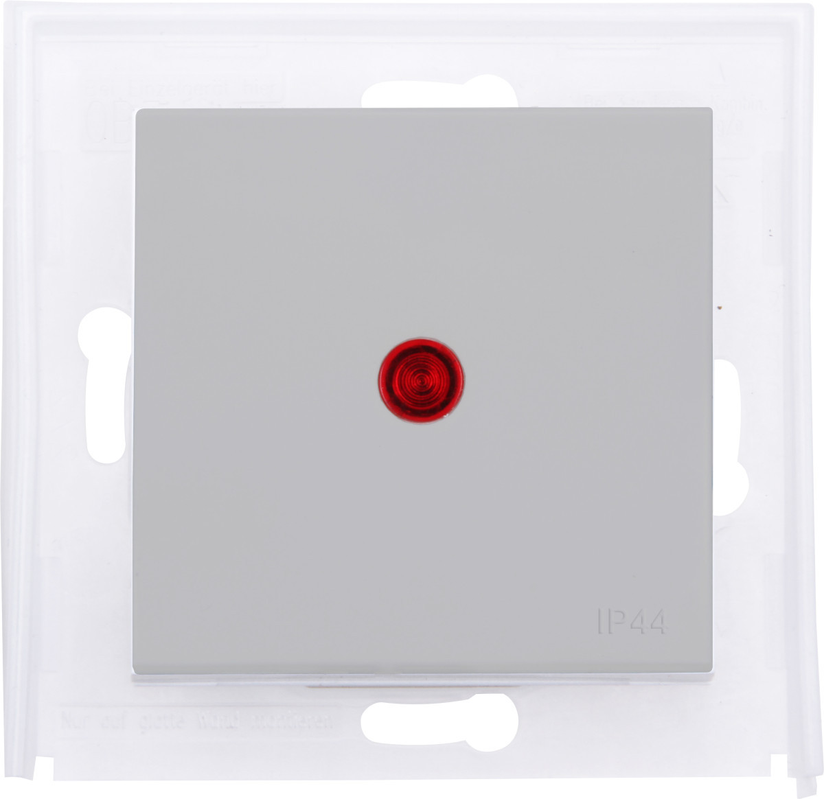 Kopp HK 07 IP44 HK07 - wip enkel met lens rood, ip44, betongrijs