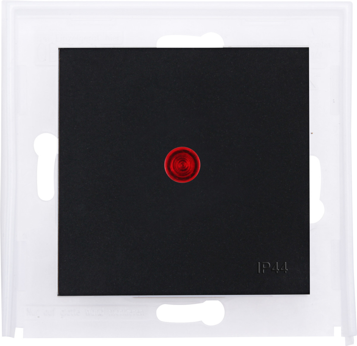 Kopp HK 07 IP44 HK07 - wip enkel met lens rood, ip44, mat-zwart