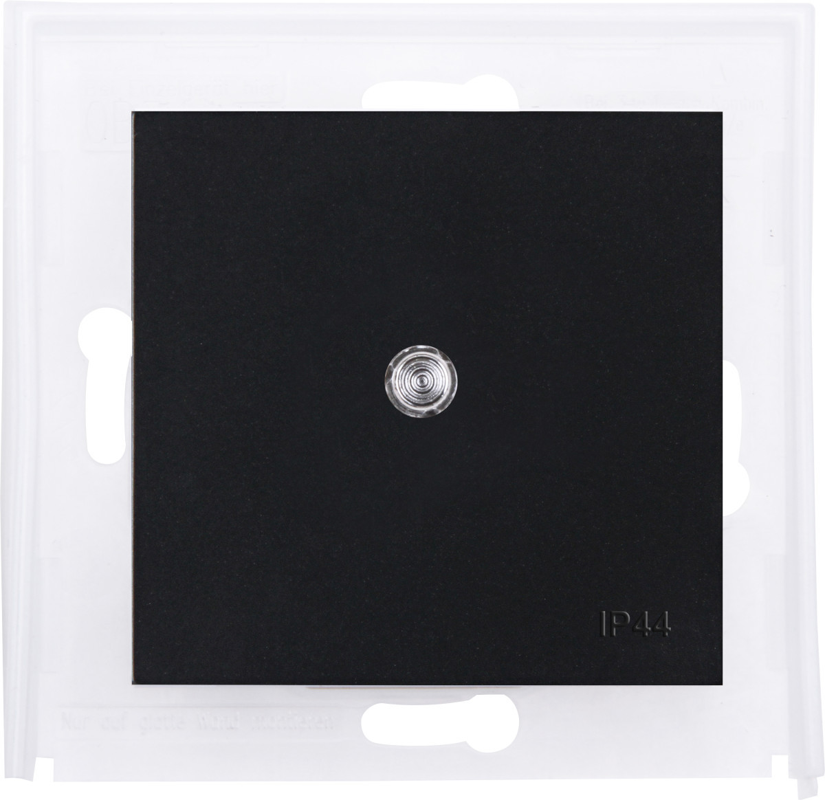 Kopp HK 07 IP44 HK07 - wip enkel met lens transparant, ip44, mat-zwart