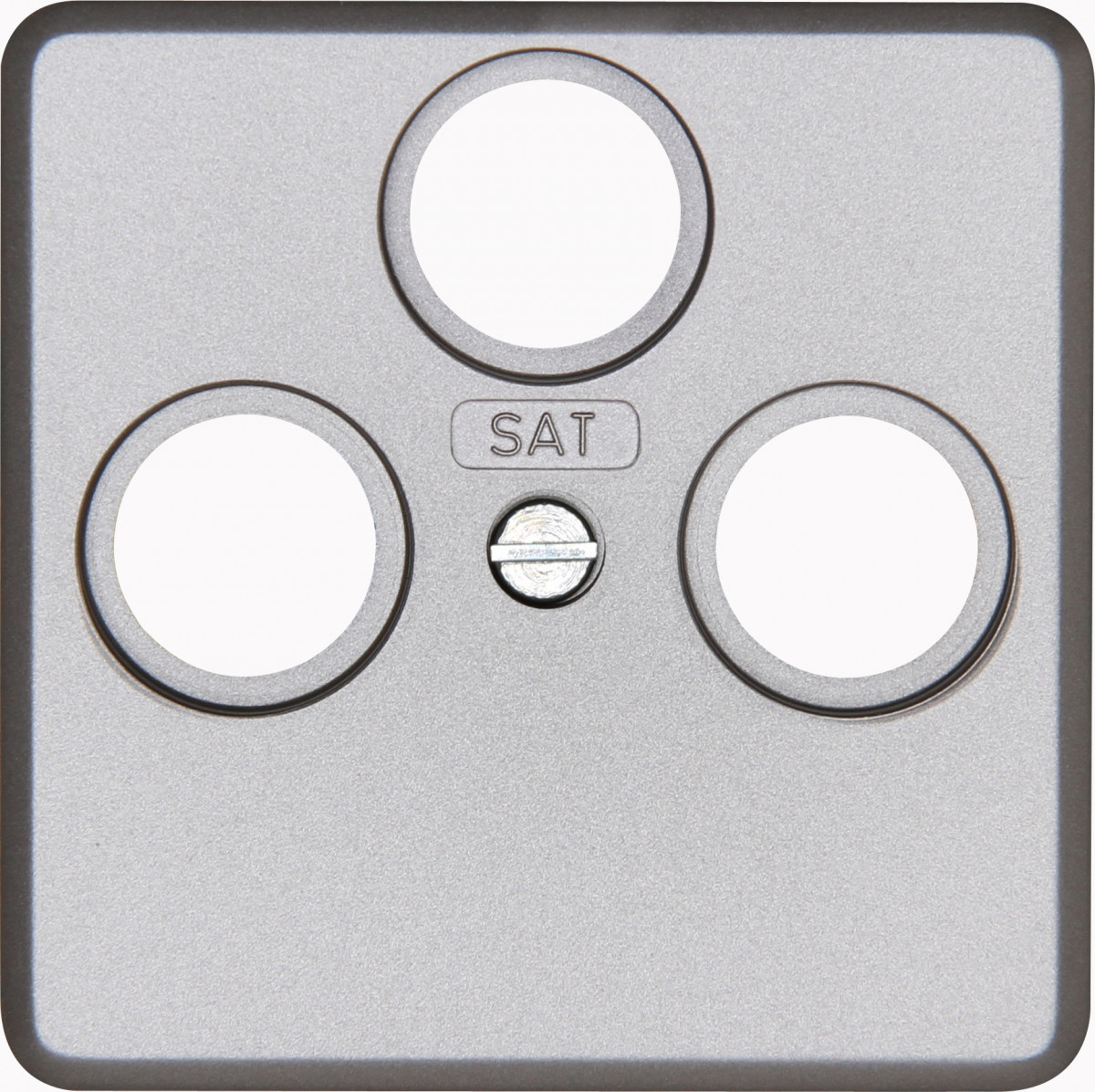 Kopp HK 02 HK02 - afdekplaat TV/FM/sat staal