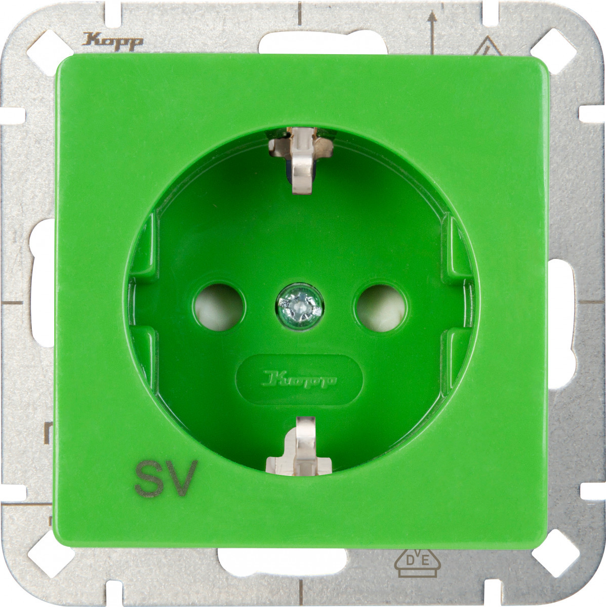 Kopp HK 05 HK05 - wandcontactdoos 1V ra SH "SV", groen