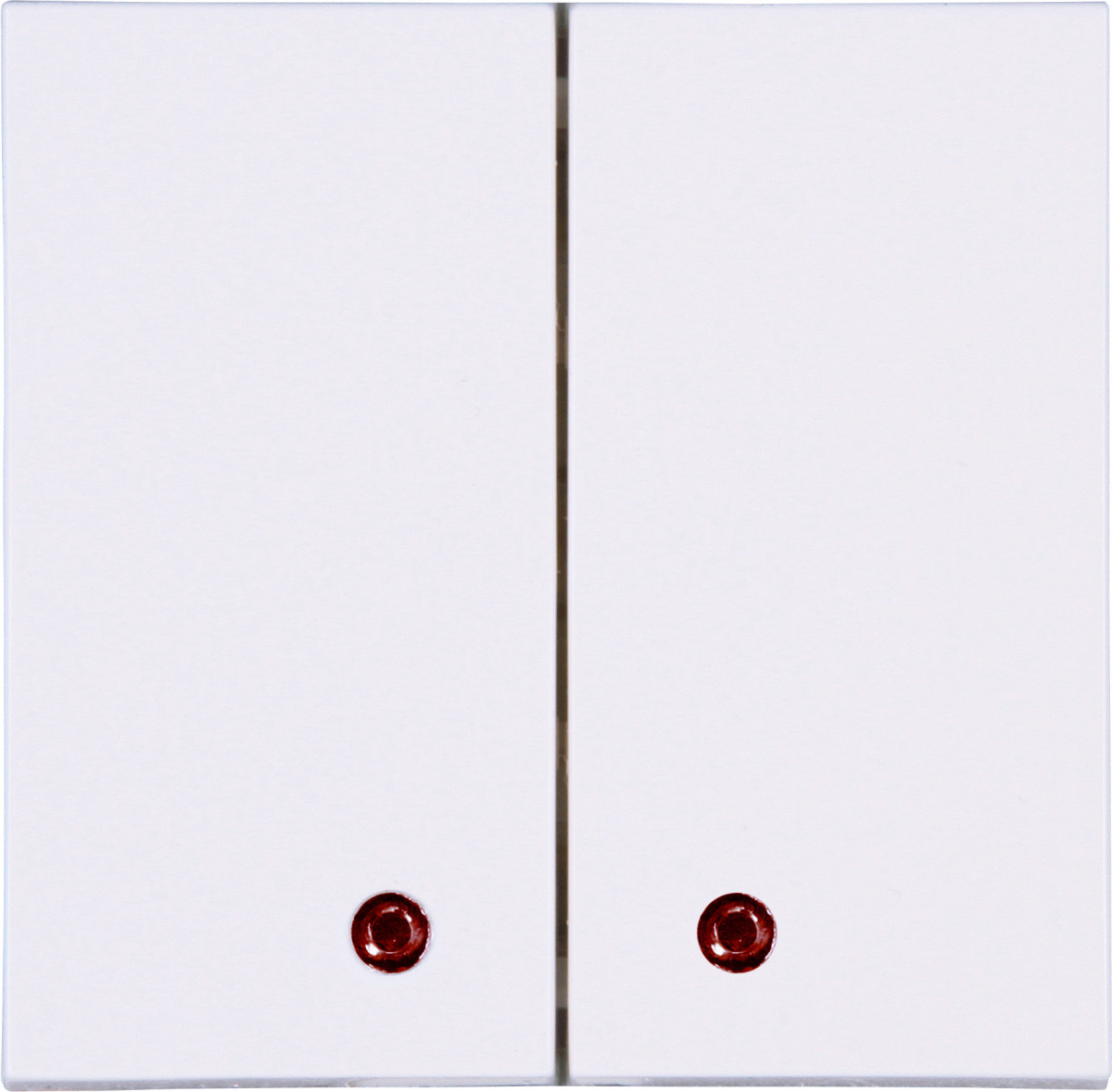 Kopp Blue-control BC HK07 - bedieningswip dubbel met rode lens, arctic wit