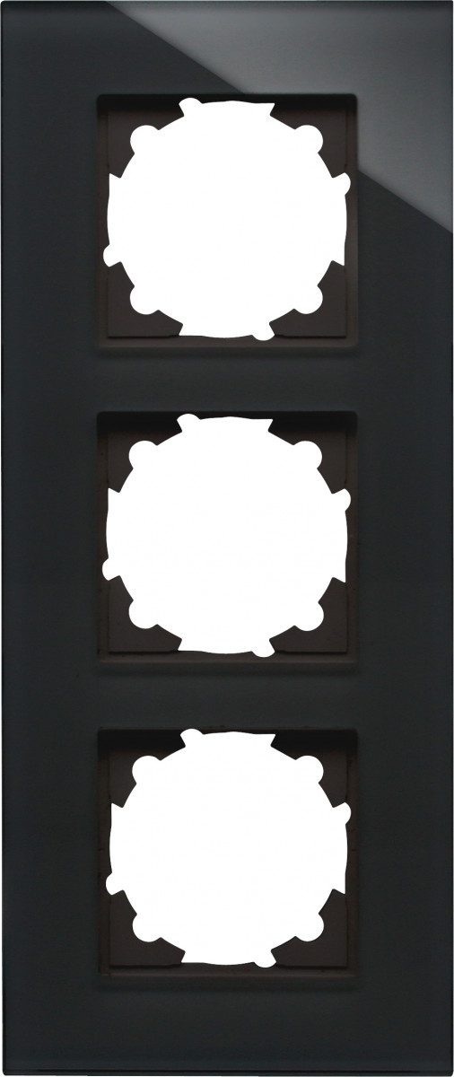 Kopp HK 07 HK07 - glas-afdekraam 3-voudig zwart