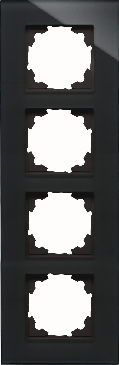 Kopp HK 07 HK07 - glas-afdekraam 4-voudig zwart