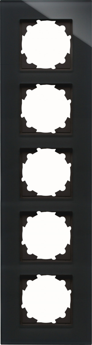 Kopp HK 07 HK07 - glas-afdekraam 5-voudig zwart