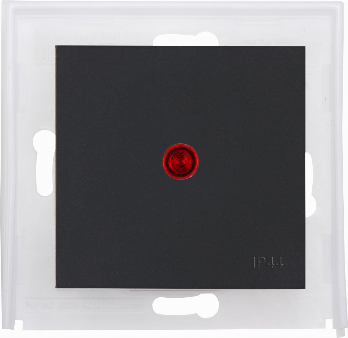Kopp HK 07 IP44 HK07 Ip44 - wip enkel met lens rood, ip44, antraciet