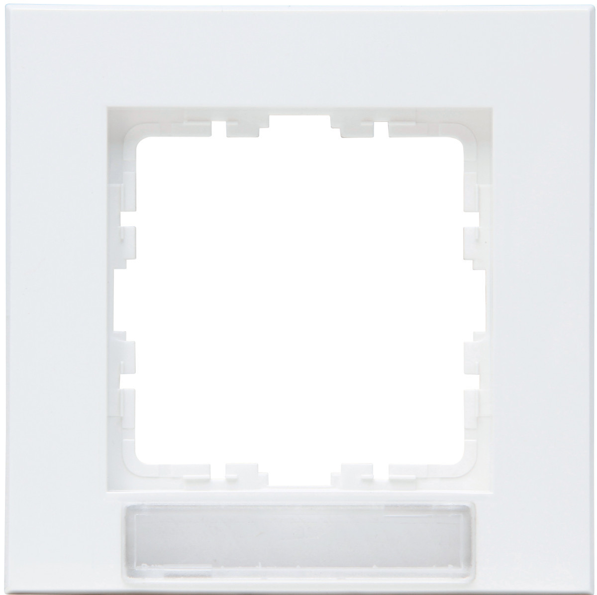 Kopp HK07 PUR HK07 Pure - afdekraam 1-voudig met tekstvenster, arctic wit