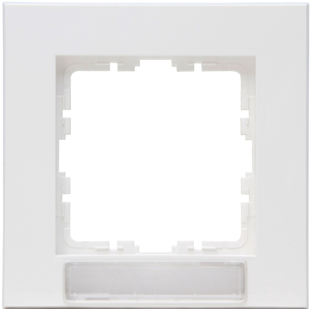 Kopp HK07 PUR HK07 Pure - afdekraam 1-voudig met tekstvenster, helder wit