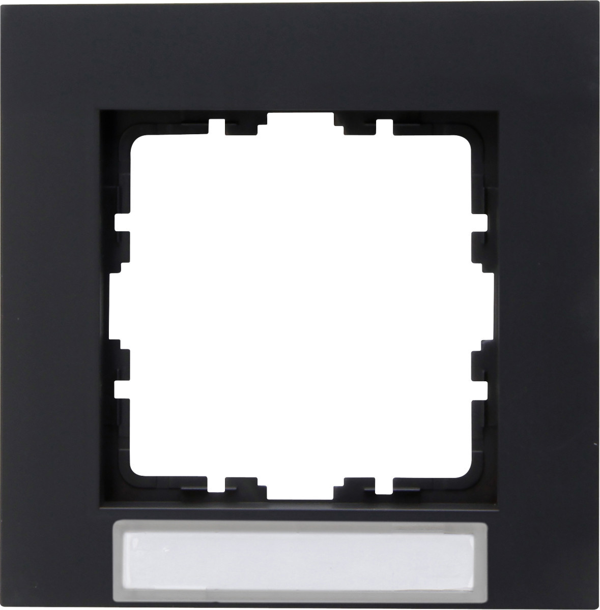 Kopp HK07 PUR HK07 Pure - afdekraam 1-voudig met tekstvenster, kleur: antraciet