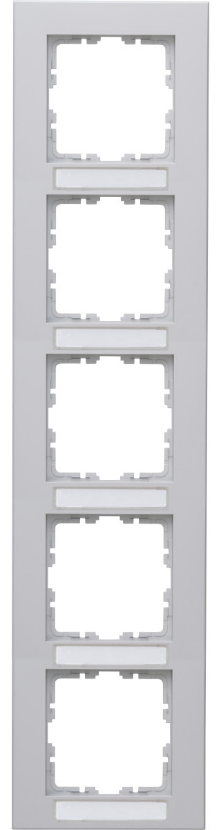 Kopp HK07 PUR HK07 Pure - afdekraam 5-voudig met tekstvenster verticaal betongrijs