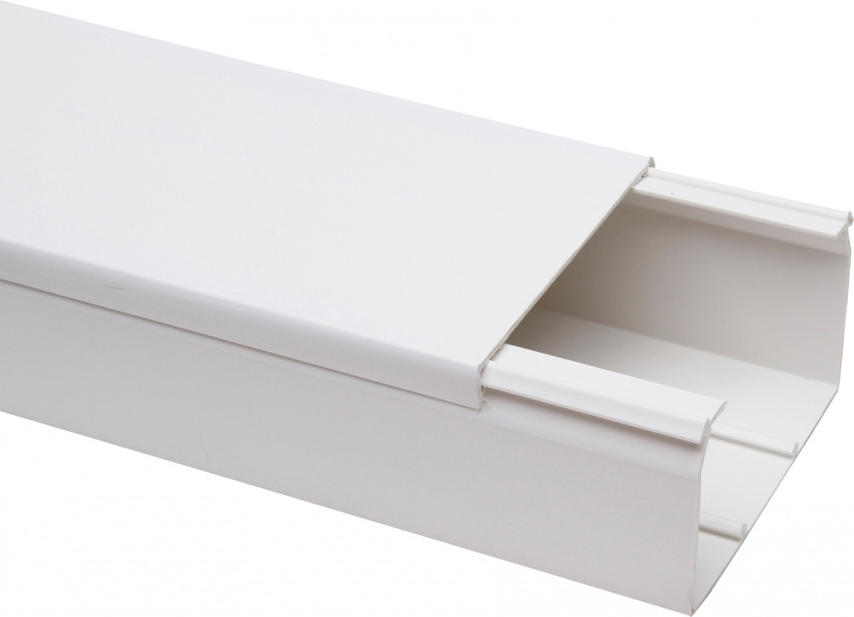 Kopp Kabelkanalen Kabelkanaal 100x60 MM, deksel, 2M, wit