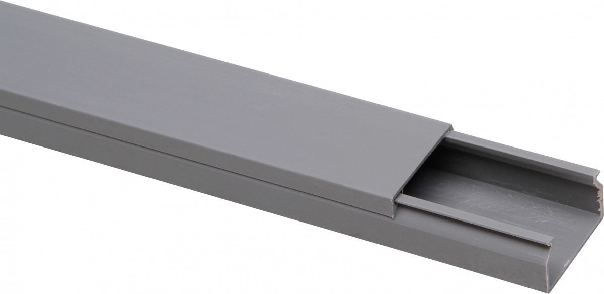 Kopp Kabelkanalen Kabelkanaal 30x16 MM, deksel, 2M, lichtgrijs