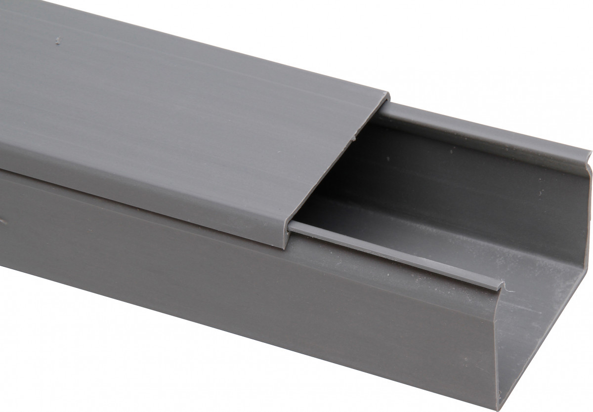 Kopp Kabelkanalen Kabelkanaal 60x40 MM, deksel, 2M, lichtgrijs