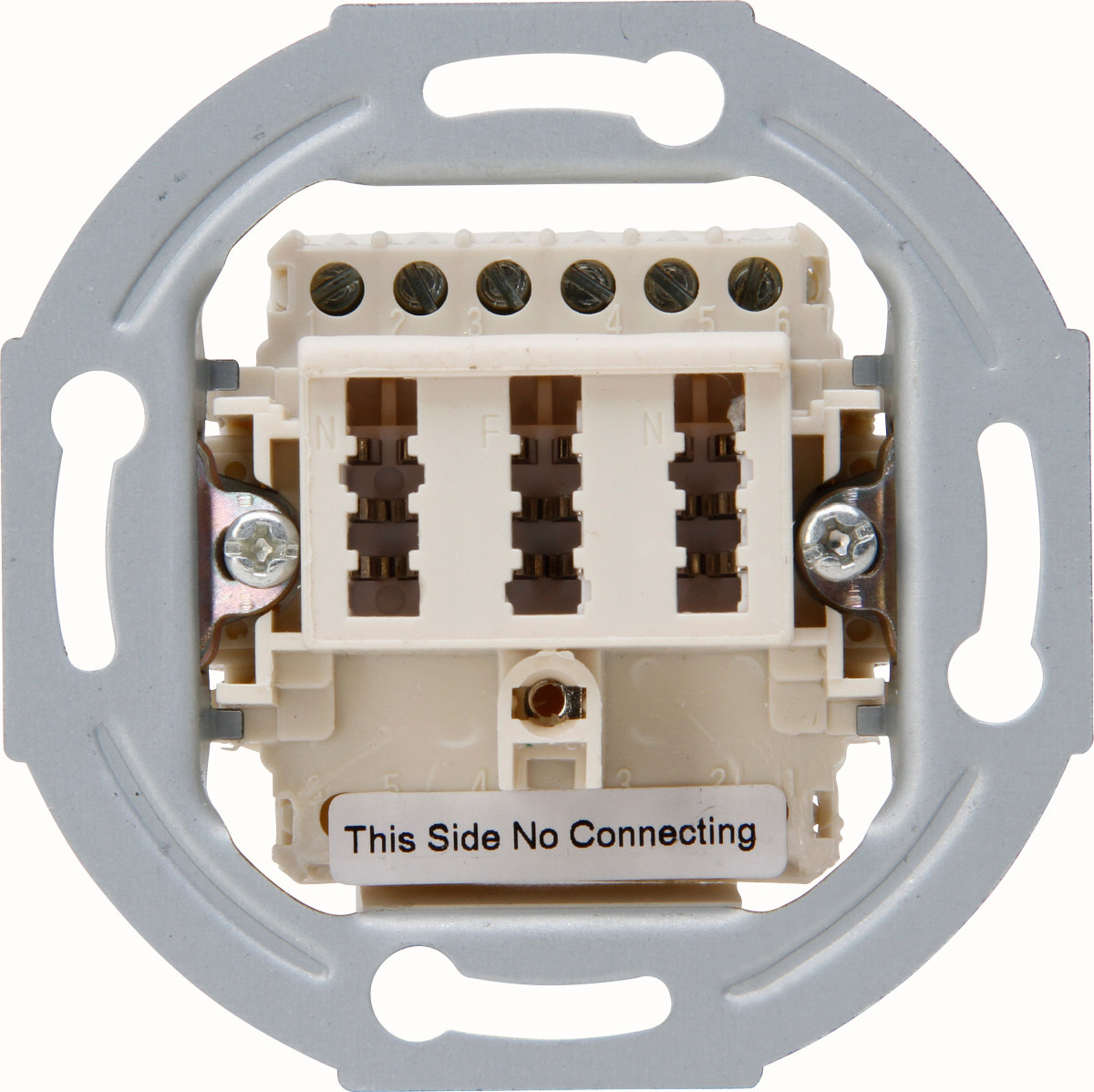Kopp Internet - Netwerk materiaal Sokkel Tae stopcontact, 3x6p, NFN-codering