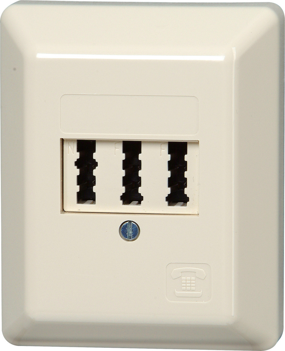 Kopp Internet - Netwerk materiaal Sokkerl Tae stopcontact, 3x6p, NFF-codering