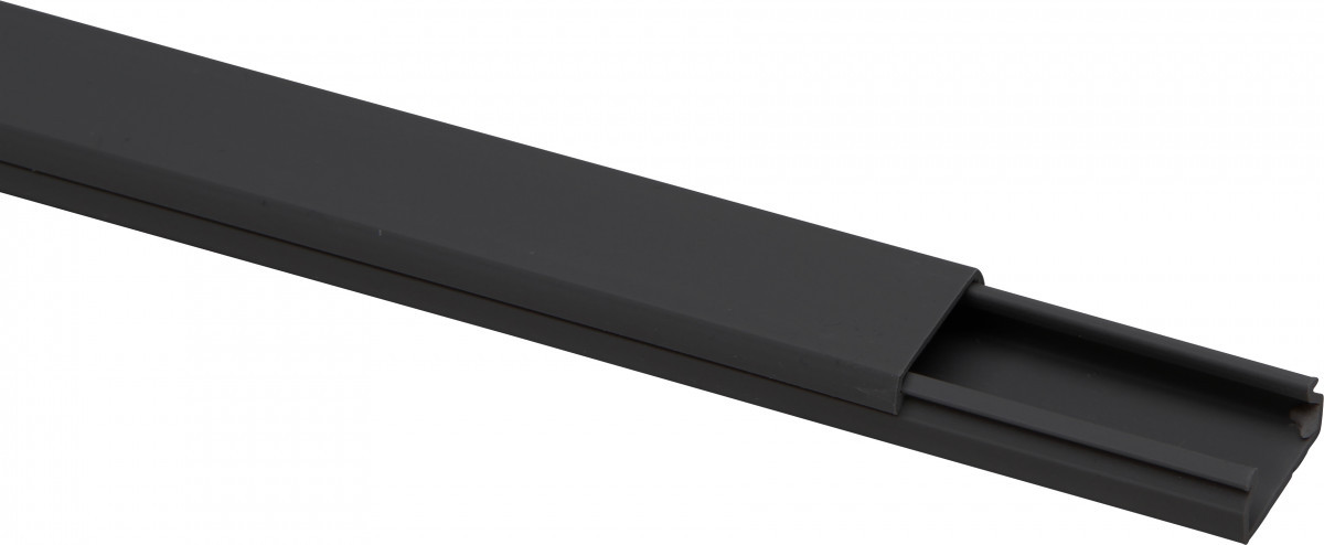Kopp Kabelkanalen Kabelkanaal 20x10mm, deksel en kleefstrip, 2M, antraciet